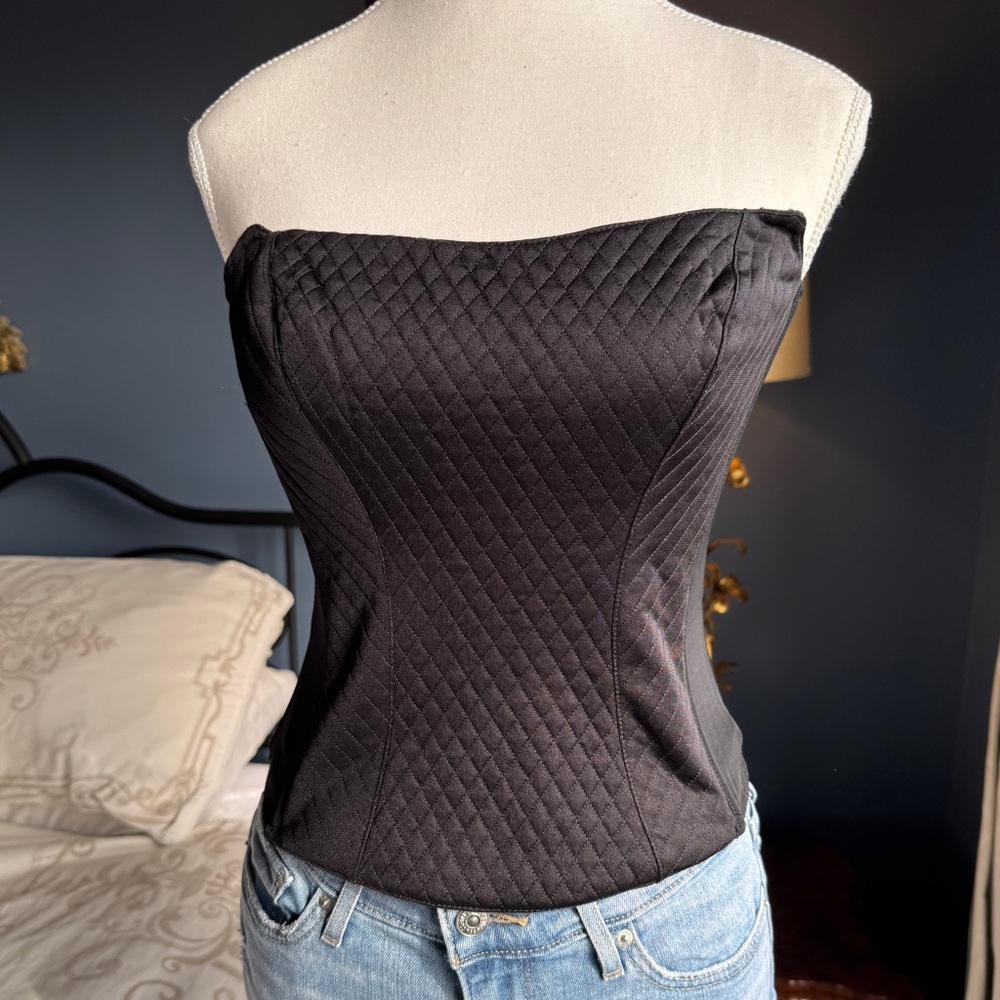3 For $25 Vintage Black Corset Top